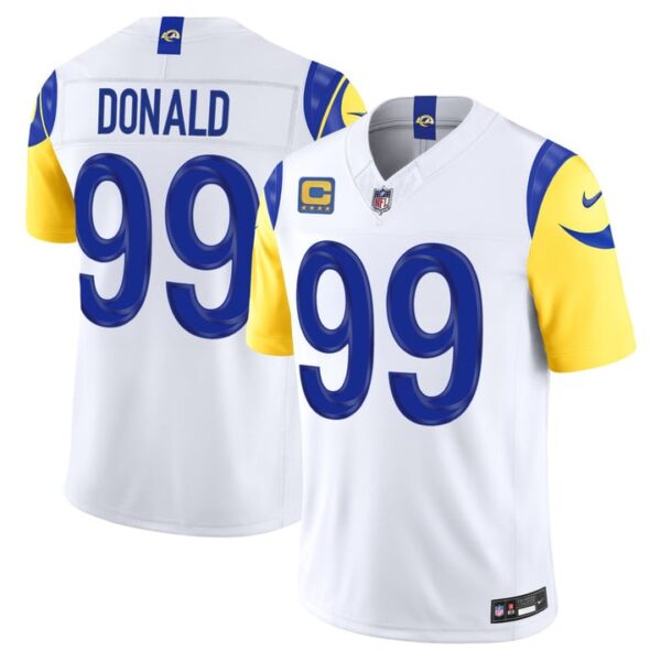 Los Angeles Rams Aaron Donald 2026 Vapor Limited Jersey - All Stitched - White