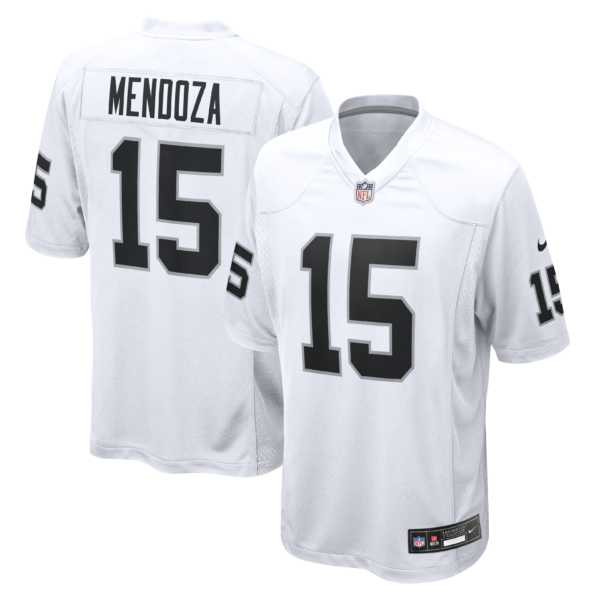 Las Vegas Raiders Fernando Mendoza 2026 NFL Draft First Round Pick No. 1 Team Game Jersey - White