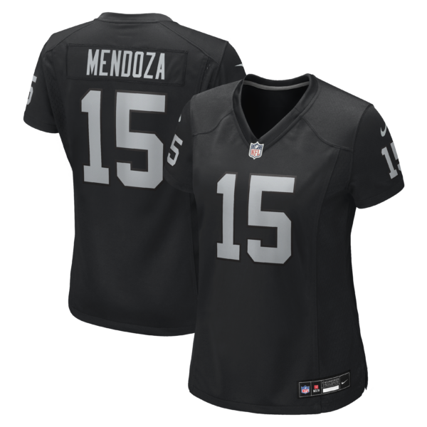 Women's Las Vegas Raiders Fernando Mendoza 2026 NFL Draft First Round Pick No. 1 Team Game Jersey - Black