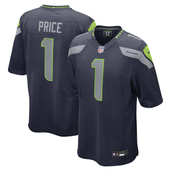 Seattle Seahawks Jadarian Price 2026 NFL Draft First Round Pick No. 32 Team Game Jersey - College Navy