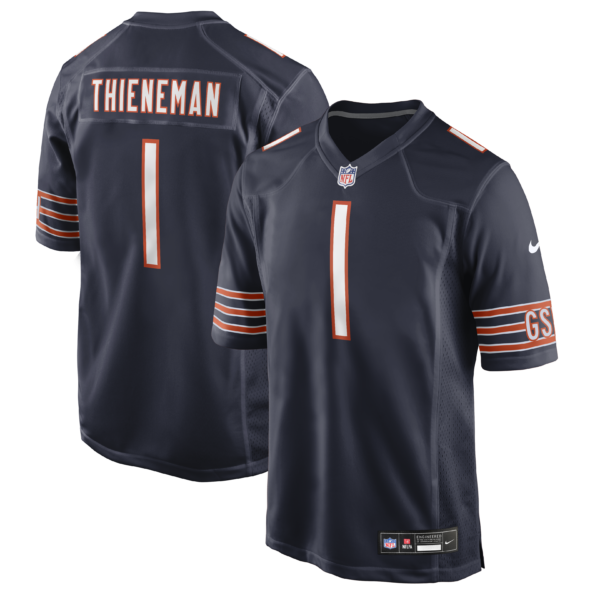 Chicago Bears Dillon Thieneman 2026 NFL Draft First Round Pick No. 25 Team Game Jersey - Navy