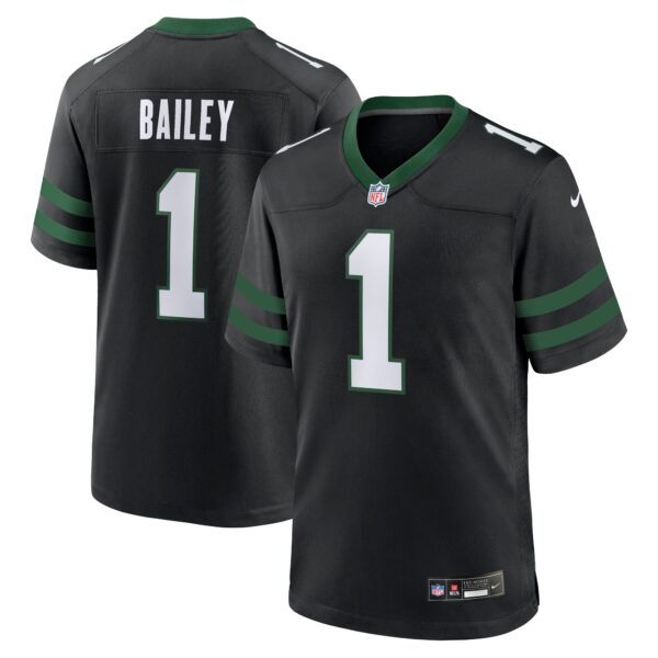 New York Jets Nike David Bailey 2026 NFL Draft First Round Pick No. 2 Team Game Jersey - Black