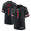 Arizona Cardinals Jeremiyah Love 2026 NFL Draft First Round Pick No. 3 Team Game Jersey - Black