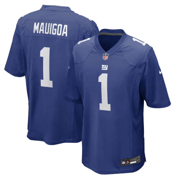 New York Giants Francis Mauigoa 2026 NFL Draft First Round Pick No. 10 Team Game Jersey - Royal