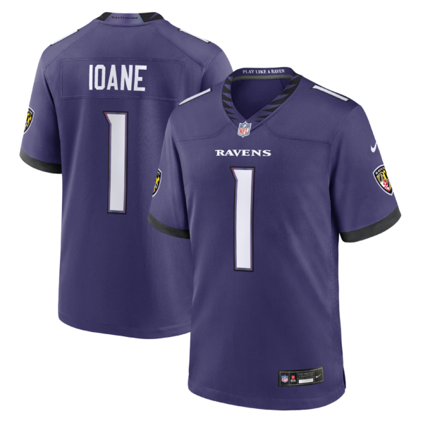 Baltimore Ravens Olaivavega Ioane 2026 NFL Draft First Round Pick No. 14 Team Game Jersey - Purple