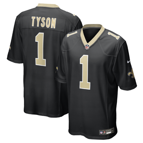 New Orleans Saints Jordyn Tyson 2026 NFL Draft First Round Pick No. 8 Team Game Jersey - Black