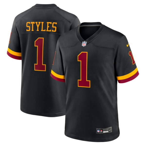 Washington Commanders Sonny Styles 2026 NFL Draft First Round Pick No. 7 Team Game Jersey - Black