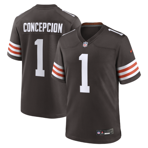 Cleveland Browns KC Concepcion 2026 NFL Draft First Round Pick No. 24 Team Game Jersey - Brown