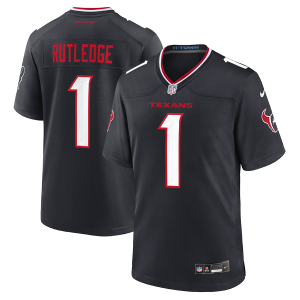 Houston Texans Keylan Rutledge 2026 NFL Draft First Round Pick No. 26 Team Game Jersey - Navy