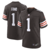 Cleveland Browns Spencer Fano 2026 NFL Draft First Round Pick No. 9 Team Game Jersey - Brown