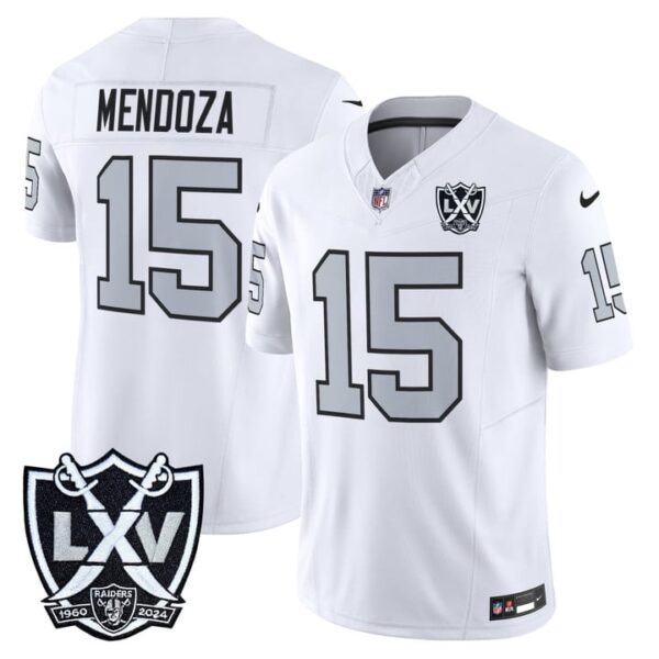 Las Vegas Raiders Fernando Mendoza Collection Jersey - All Stitched - White