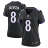 Women's Baltimore Ravens Lamar Jackson 2026 Alternate Game Jersey - Black