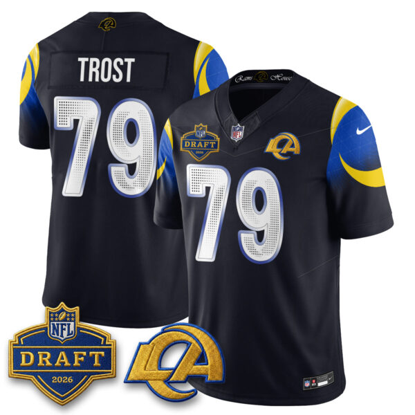 Los Angeles Rams Keagen Trost 2026 NFL Draft Jersey - All Stitched - Rivalries