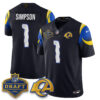 Los Angeles Rams Ty Simpson 2026 NFL Draft Jersey - All Stitched - Rivalries
