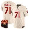 Arizona Cardinals Chase Bisontis 2026 NFL Draft Jersey - All Stitched - Desert Tan