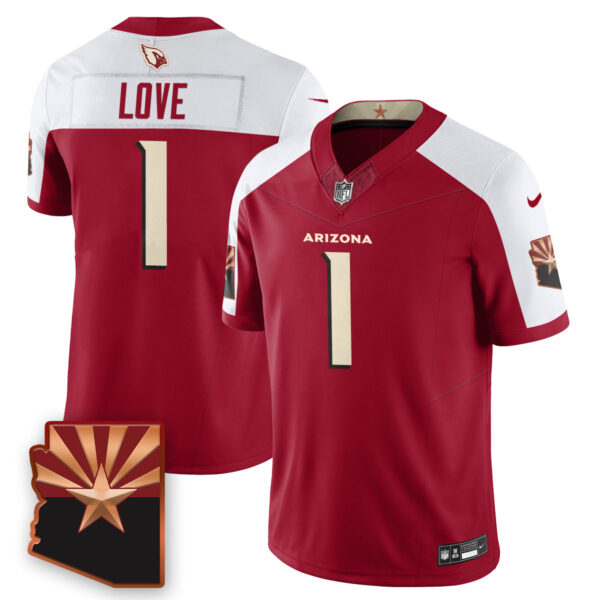 Arizona Cardinals Jeremiyah Love 2026 NFL Draft Jersey - All Stitched - Alternate