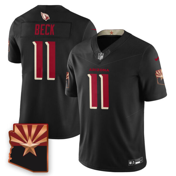 Arizona Cardinals Carson Beck 2026 NFL Draft Jersey - All Stitched - Black