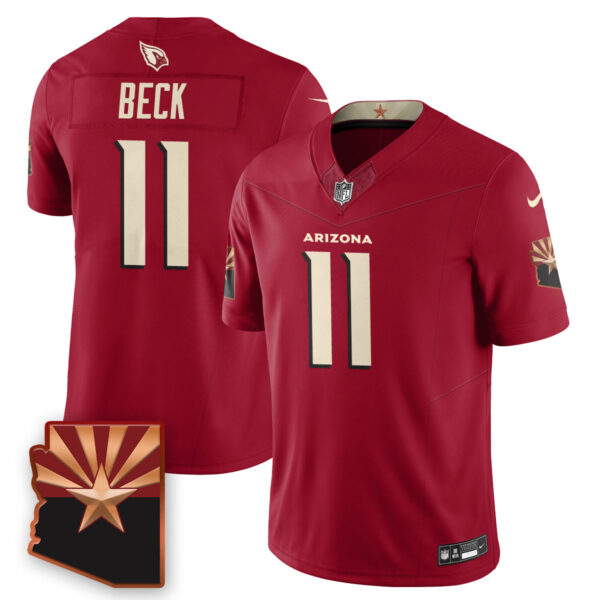 Arizona Cardinals Carson Beck 2026 NFL Draft Jersey - All Stitched - Cardinal