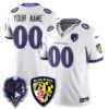 Baltimore Ravens The Next Flight Vapor Premier Limited Custom Jersey - All Stitched - White