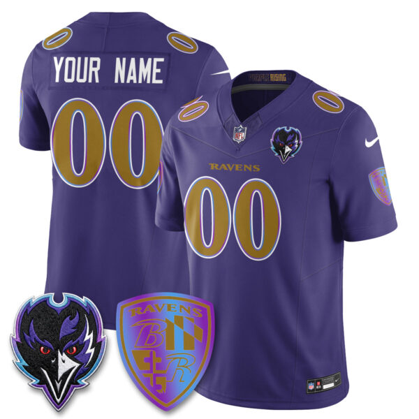 Baltimore Ravens The Next Flight Vapor Premier Limited Custom Jersey V2 - All Stitched - Purple