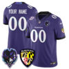 Baltimore Ravens The Next Flight Vapor Premier Limited Custom Jersey - All Stitched - Purple