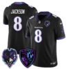 Baltimore Ravens Lamar Jackson The Next Flight Vapor Premier Limited Jersey - All Stitched - Black