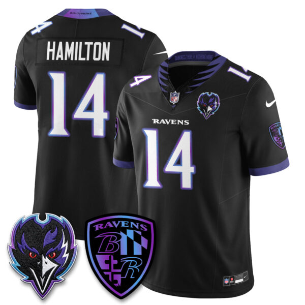 Baltimore Ravens Kyle Hamilton The Next Flight Vapor Premier Limited Jersey - All Stitched - Black