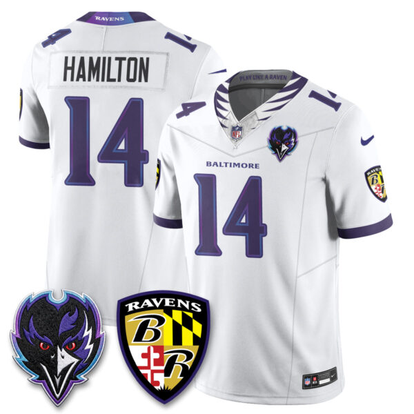 Baltimore Ravens Kyle Hamilton The Next Flight Vapor Premier Limited Jersey - All Stitched - White