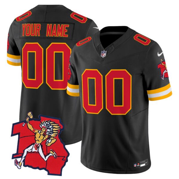 Kansas City Chiefs 1963 Throwback Vapor Limited Custom Jersey - All Stitched - Black