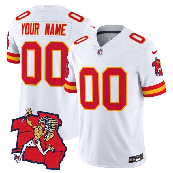 Kansas City Chiefs 1963 Throwback Vapor Limited Custom Jersey - All Stitched - White