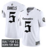 Washington Commanders Jayden Daniels Gothic Capitol Shadows Edition Vapor Limited Jersey - All Stitched - White