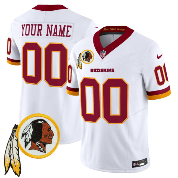 Washington Commanders Throwback Vapor Limited Custom Jersey - All Stitched - White
