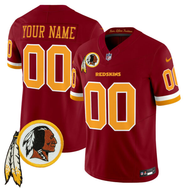 Washington Commanders Throwback Vapor Limited Custom Jersey - All Stitched - Burgundy