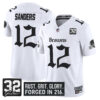 Cleveland Browns Shedeur Sanders Gothic Dawg Shadows Drop Vapor Limited Jersey - All Stitched - White