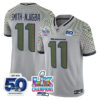 Seattle Seahawks Jaxon Smith-Njigba Super Bowl LX Champions Patch Jersey - All Stitched - Gray