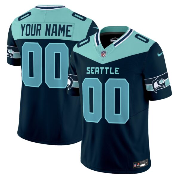 Seattle Seahawks Seattle City Vapor Limited Custom Jersey - All Stitched - Alternate
