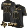 Dallas Cowboys 2023 NFC East Champions Patch Gold Vapor Custom Jersey - All Stitched - Black Gold