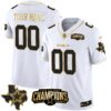 Dallas Cowboys 2023 NFC East Champions Patch Gold Vapor Custom Jersey - All Stitched - White Gold