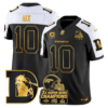 Denver Broncos Bo Nix Throwback 3-Times Champions Patch Vapor Limited Jersey - All Stitched - Gold Alternate