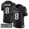 Baltimore Ravens Lamar Jackson 'Gothic Nevermore Edition' Vapor Limited Jersey - All Stitched - Black