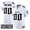 Baltimore Ravens 'Gothic Nevermore Edition' Vapor Limited Custom Jersey - All Stitched - White
