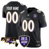 Baltimore Ravens Lamar Jackson Joe D. Jacoby Patch Vapor Limited Jersey - All Stitched - Black