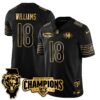 Chicago Bears Caleb Williams 2025 NFC North Division Champions Vapor Limited Gold Jersey - All Stitched - Black Gold