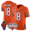Chicago Bears Caleb Williams 2025 NFC North Division Champions Vapor Limited Jersey - All Stitched - Orange