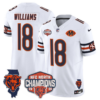Chicago Bears Caleb Williams 2025 NFC North Division Champions Vapor Limited Jersey - All Stitched - White