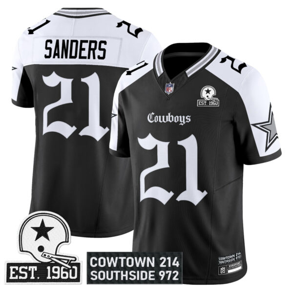 Dallas Cowboys Deion Sanders 'Gothic Lone Star Edition' Vapor Limited Jersey - All Stitched - Alternate