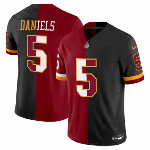 Washington Commanders Jayden Daniels Split Jersey - All Stitched