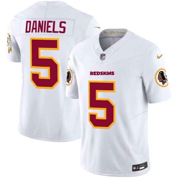 Washington Commanders Jayden Daniels Jersey - All Stitched - White