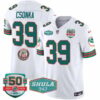 Miami Dolphins Larry Csonka Jersey - All Stitched - White