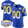 Los Angeles Rams 2024 NFC West Division Champions Vapor Limited Custom Jersey - All Stitched - Royal